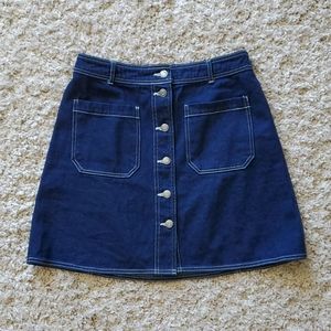 Pop Sugar Retro Denim Skirt